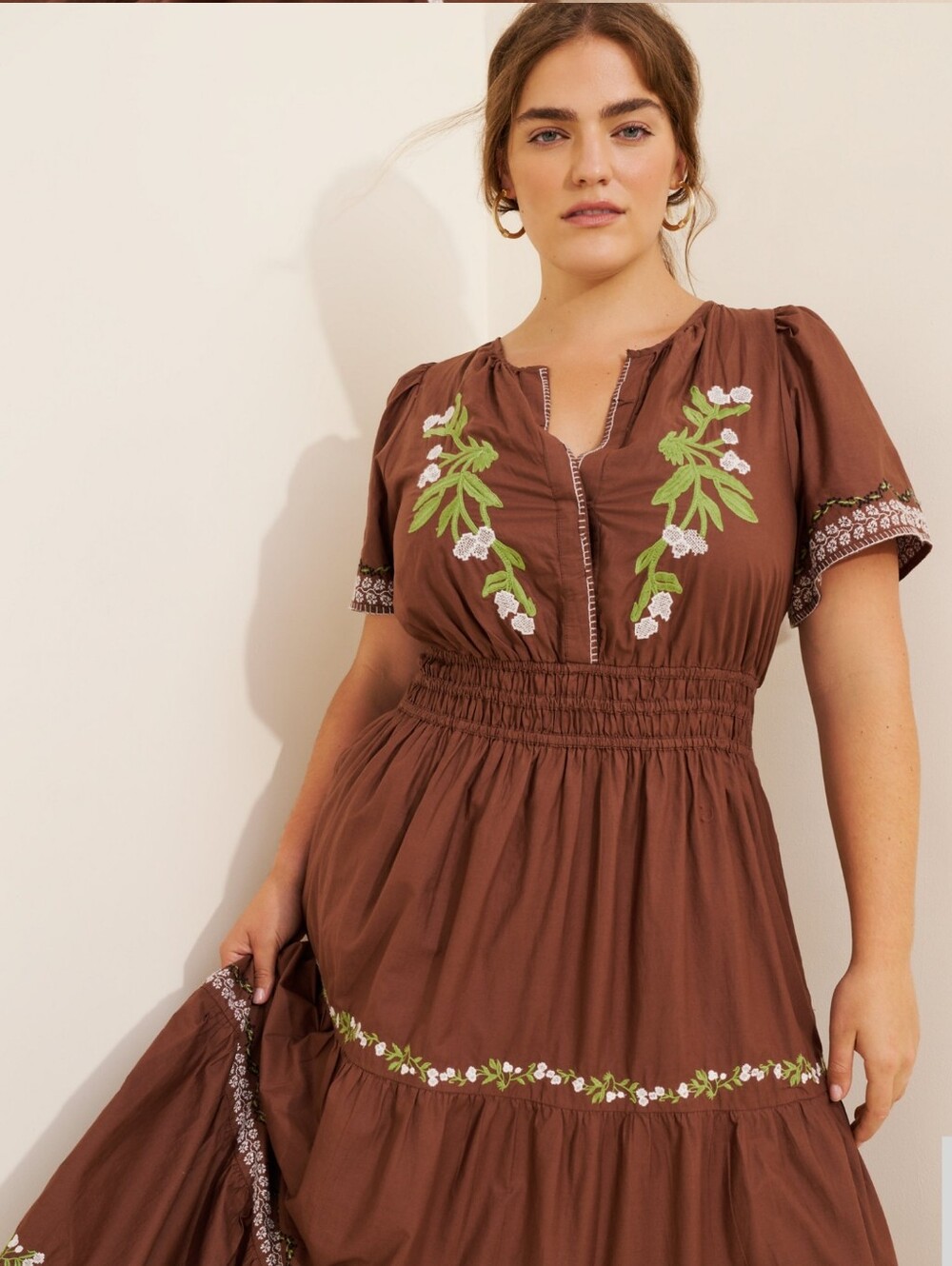 The Somerset Embroidered Maxi Dress - Picture 2 of 10